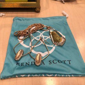 Kendra Scott Rose Gold-Tone Jewelry w/ Blush Stone